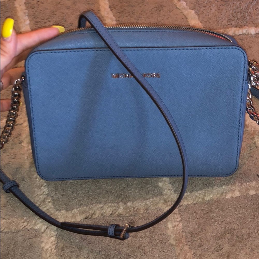 Blue Michael Kors Cross Body Purse NWOT
